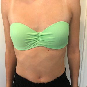 Green Underwire Bandeau Bathing Suit
